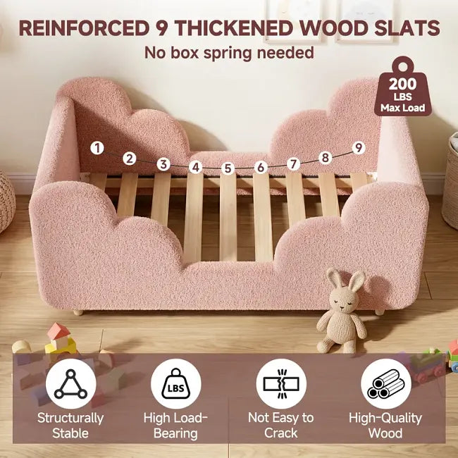 LOTTA | KINDERBETT MIT ABNEHMBAREM ROLLSCHUTZ