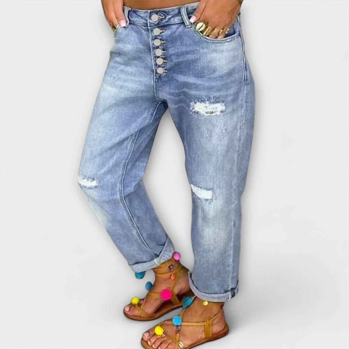 Frohgund - Lässige Boyfriend-Jeans