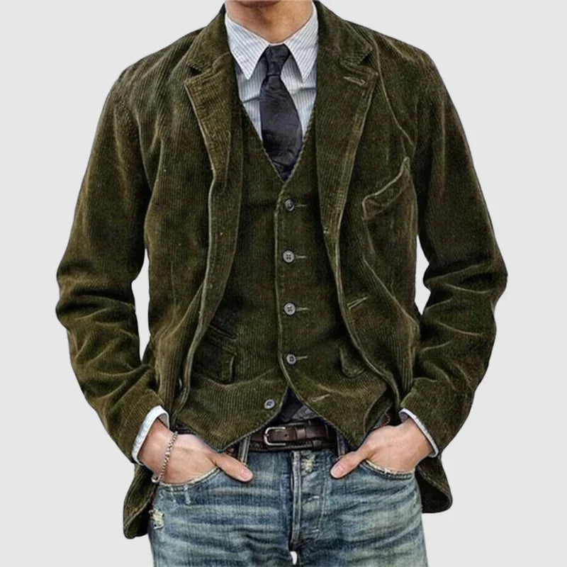 ZENO | CORD-BLAZER MIT WESTE