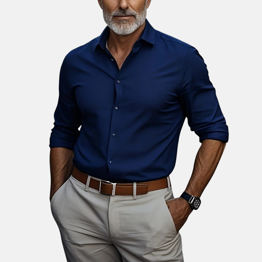 Herren Slim Fit Business Hemd