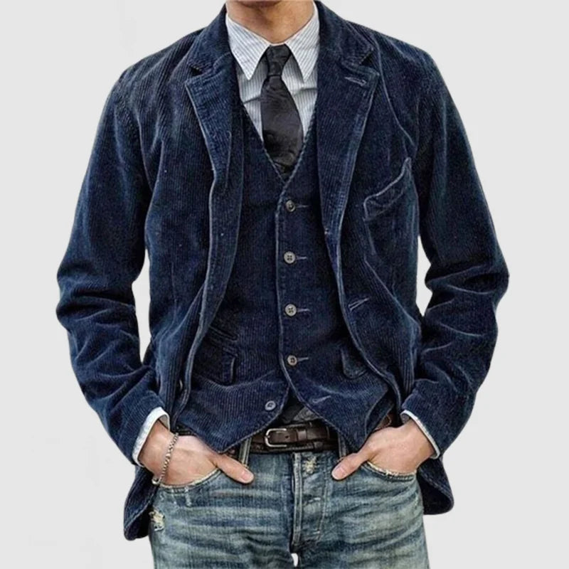 ZENO | CORD-BLAZER MIT WESTE