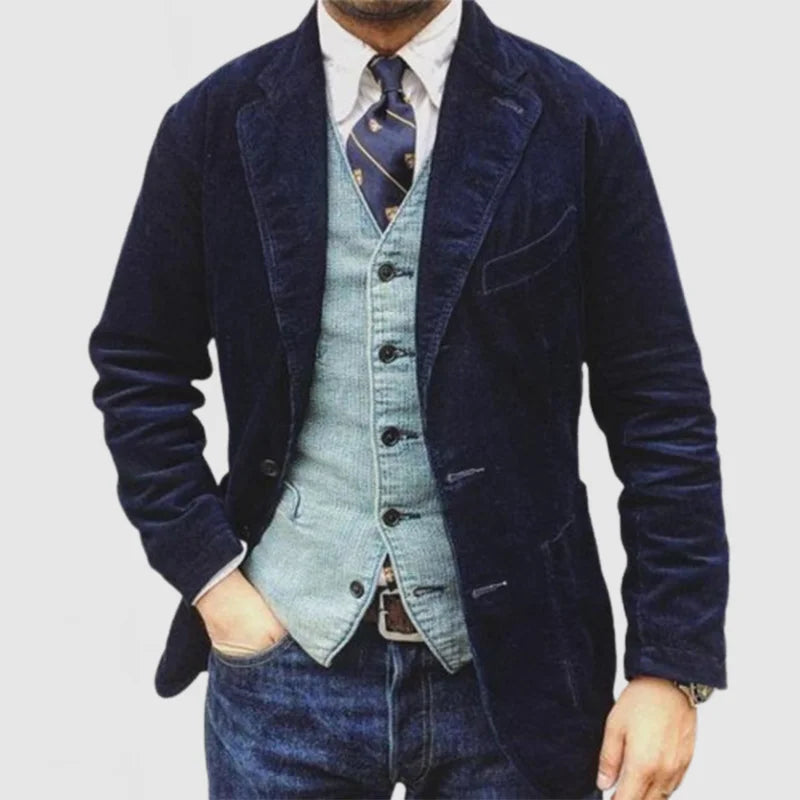 ZENO | CORD-BLAZER MIT WESTE