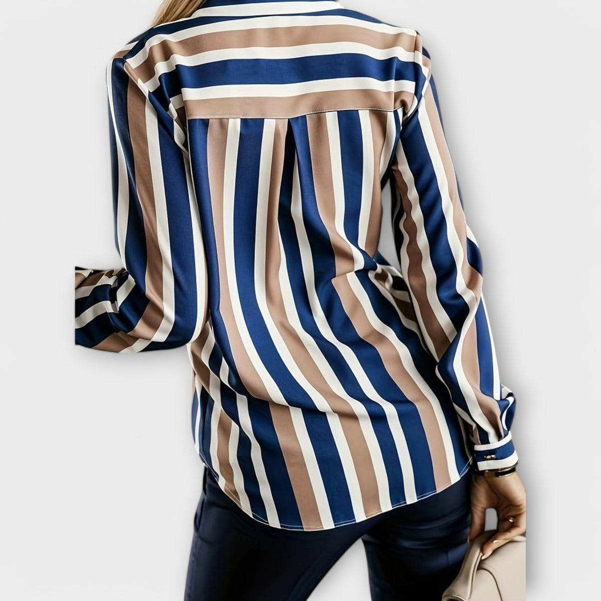 Emily - Blau-weiss gestreifte Bluse