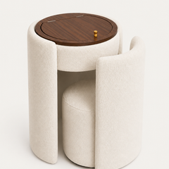 MAILA Schminktisch-Set mit Klappspiegel und Sessel