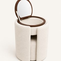 MAILA Schminktisch-Set mit Klappspiegel und Sessel