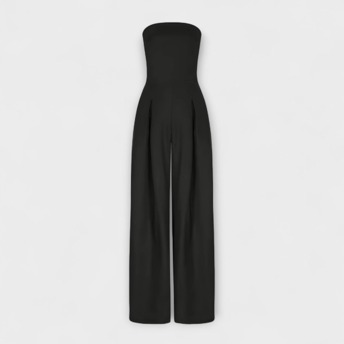 Amélie - Eleganter dunkelblauer Bandeau-Jumpsuit