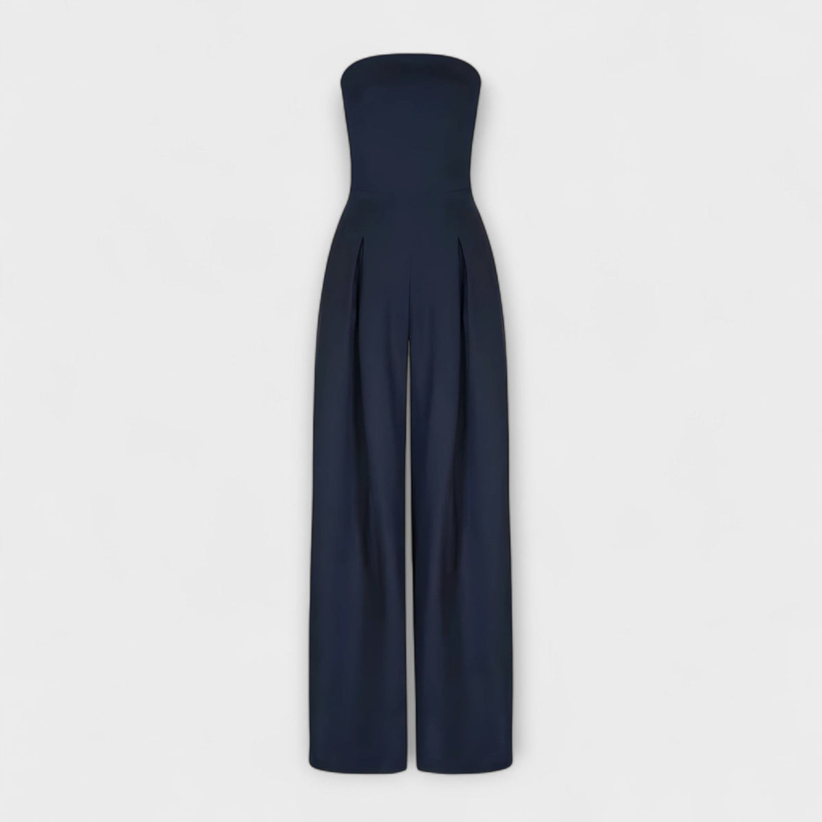 Amélie - Eleganter dunkelblauer Bandeau-Jumpsuit
