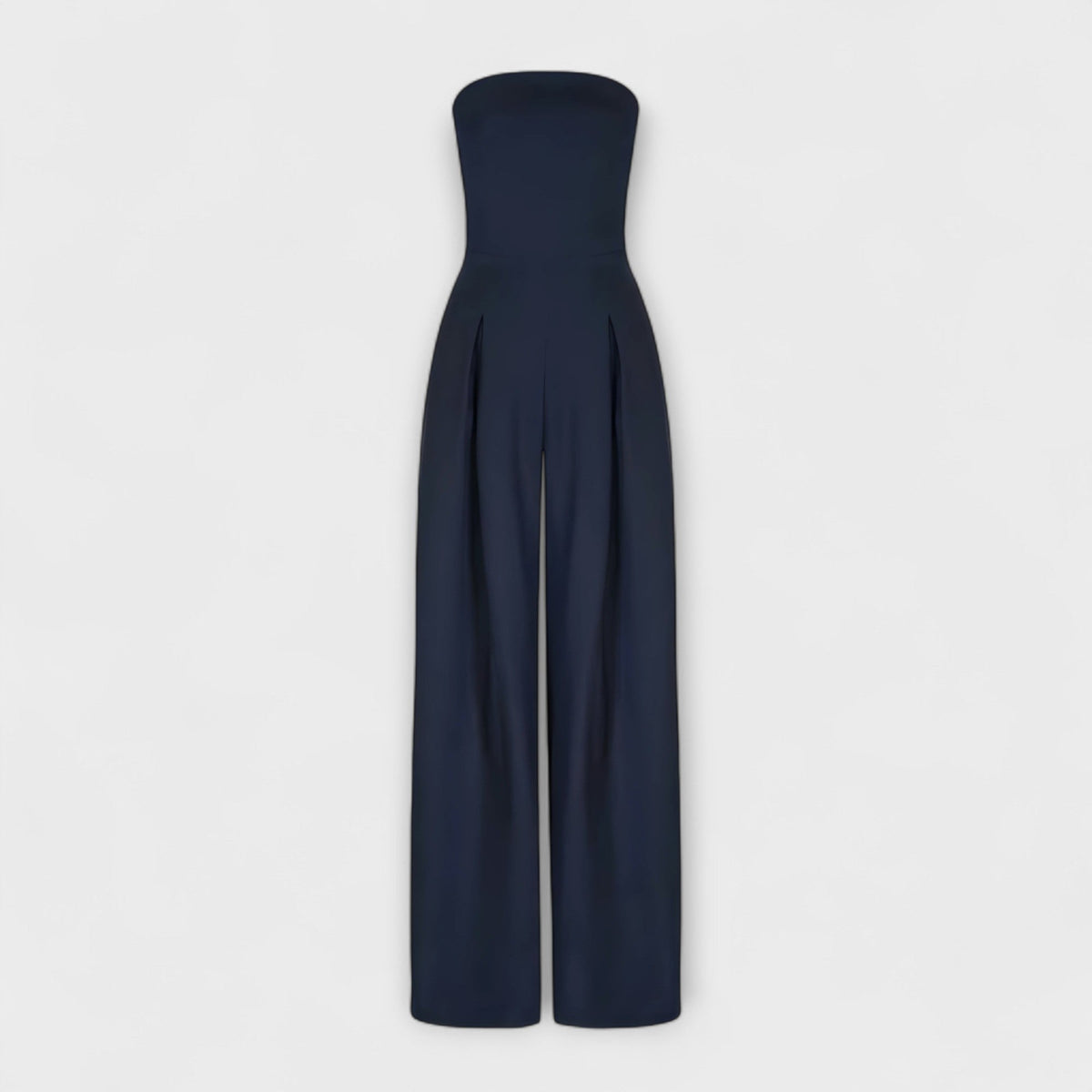 Amélie - Eleganter dunkelblauer Bandeau-Jumpsuit