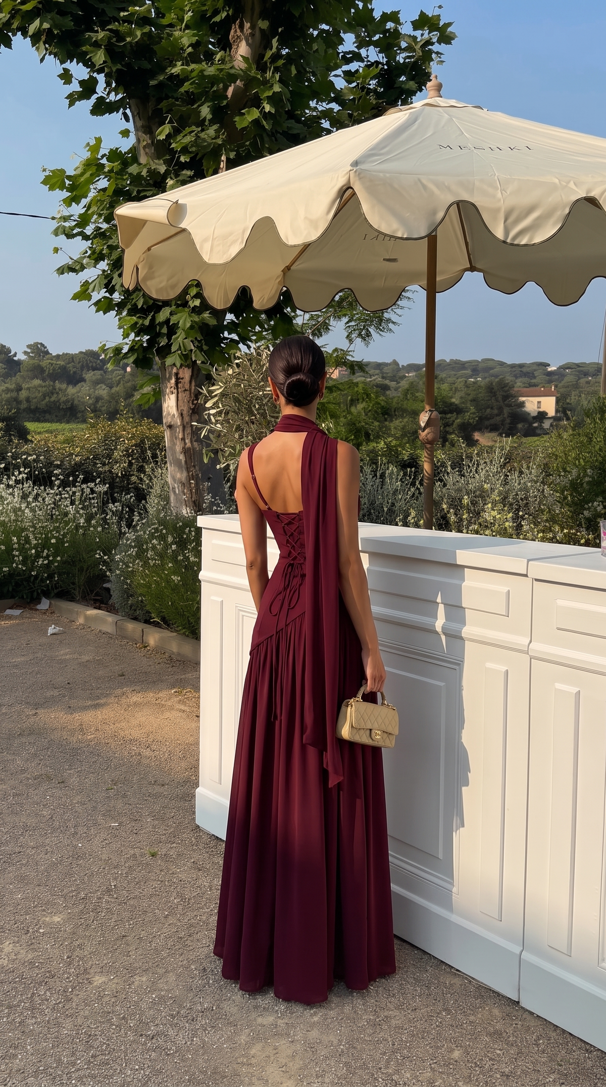 DANTHE Maxikleid mit breiten Trägern