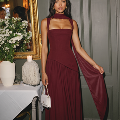 DANTHE Maxikleid Stoffdetail
