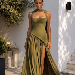 DANTHE Maxikleid mit Beinschlitz