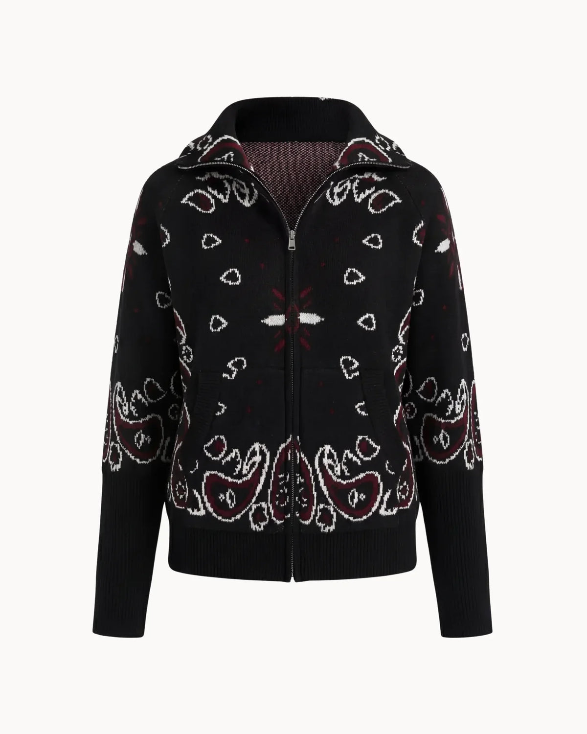 DAVINA Paisley-Strickjacke Farbvariante