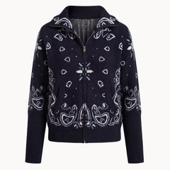 DAVINA Paisley-Strickjacke Farbvariante