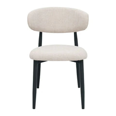 AIKO Japandi-Esszimmerstühle in Beige/Schwarz