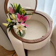 MAILA Schminktisch-Set mit Klappspiegel und Sessel