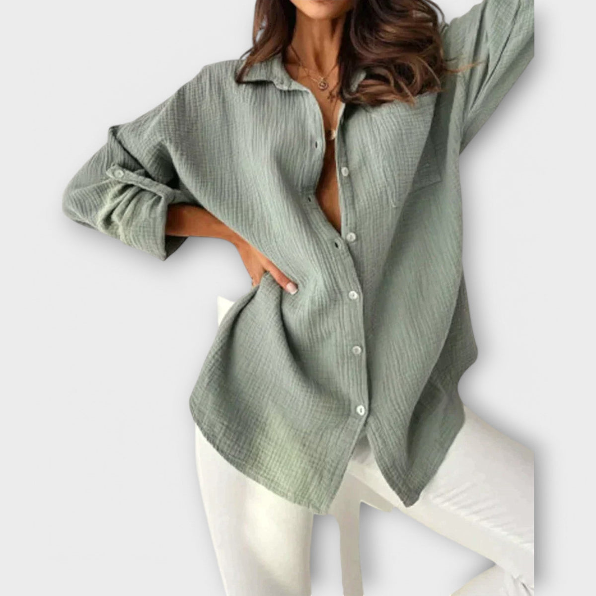Jessica - Orange luftige Bluse