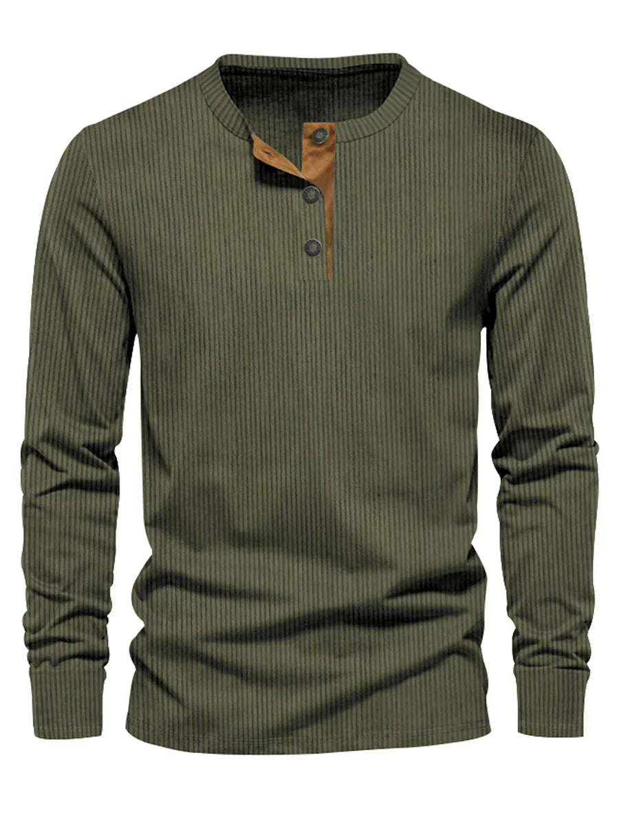Klassisches Herren-Langarmshirt