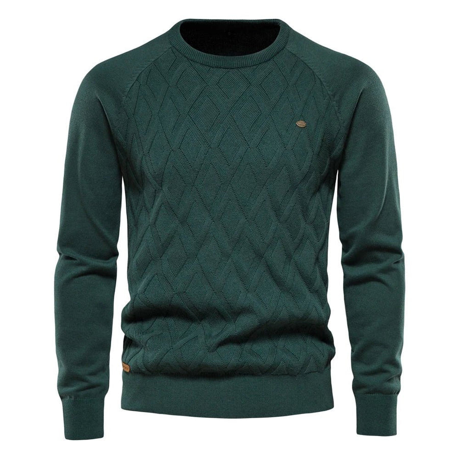 Theodor | Herrenpullover mit Rautenmuster