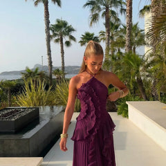 SAMARA Neckholder-Maxikleid Vorderansicht