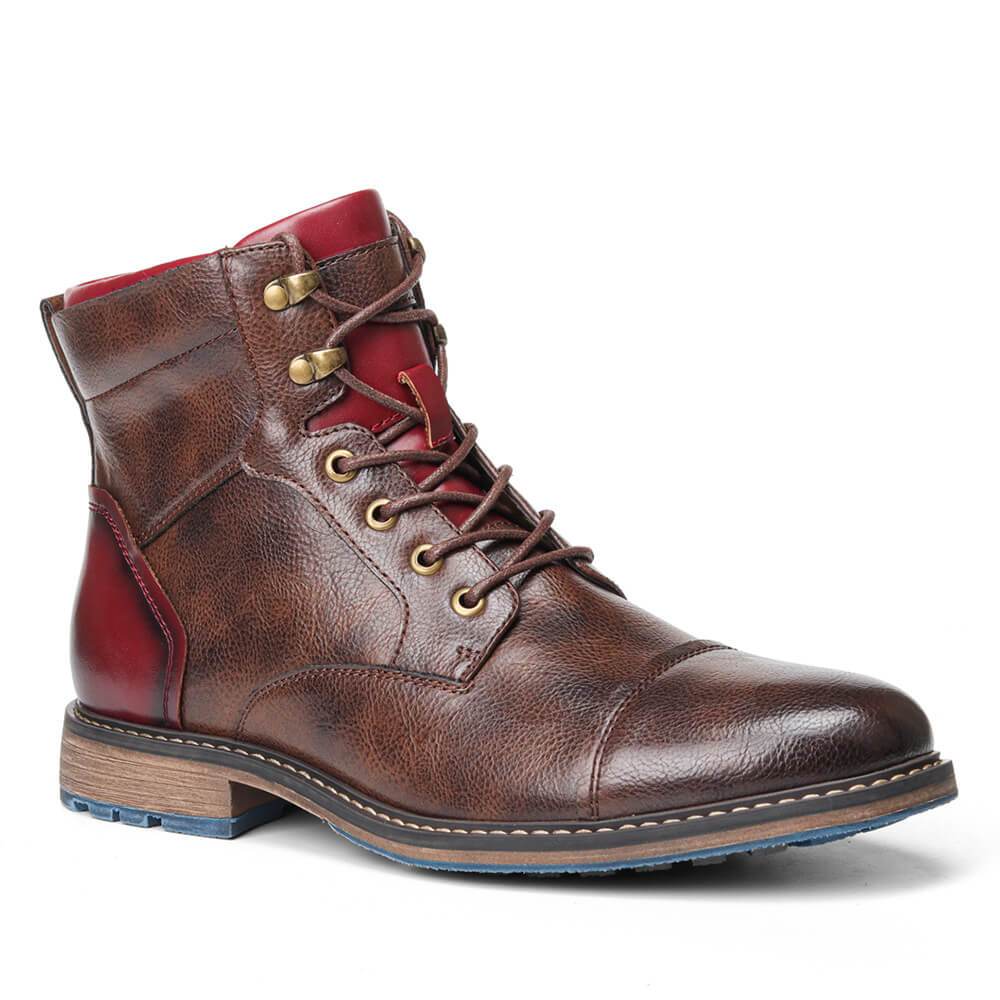 Oxford-Stiefel aus Leder