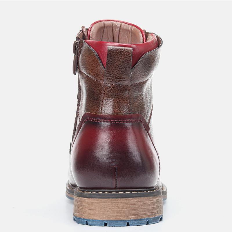 Oxford-Stiefel aus Leder