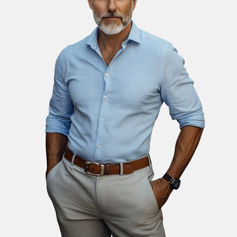 Herren Slim Fit Business Hemd