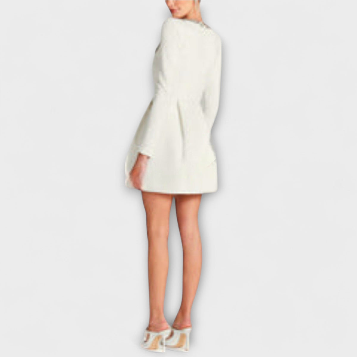 Wren - Schwarzes Samt-Mini-Kleid mit Schmucksteinen
