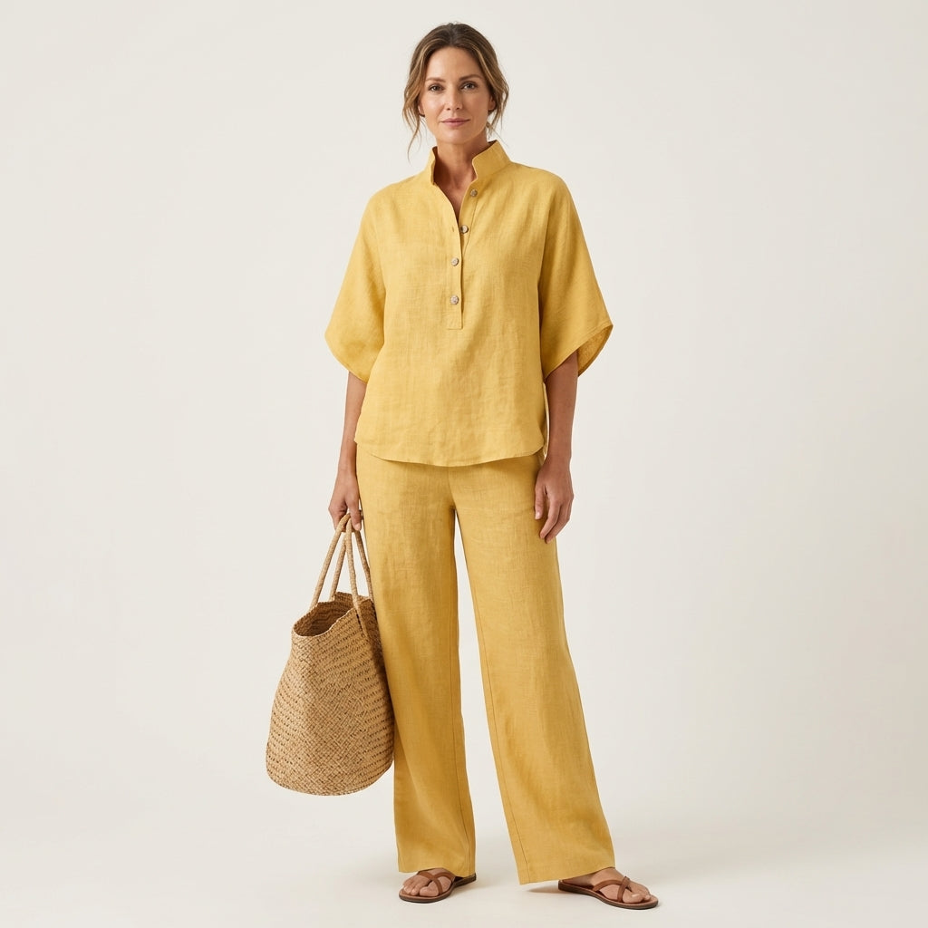 LUCIENNE | LEINEN ZWEITEILIGES SET