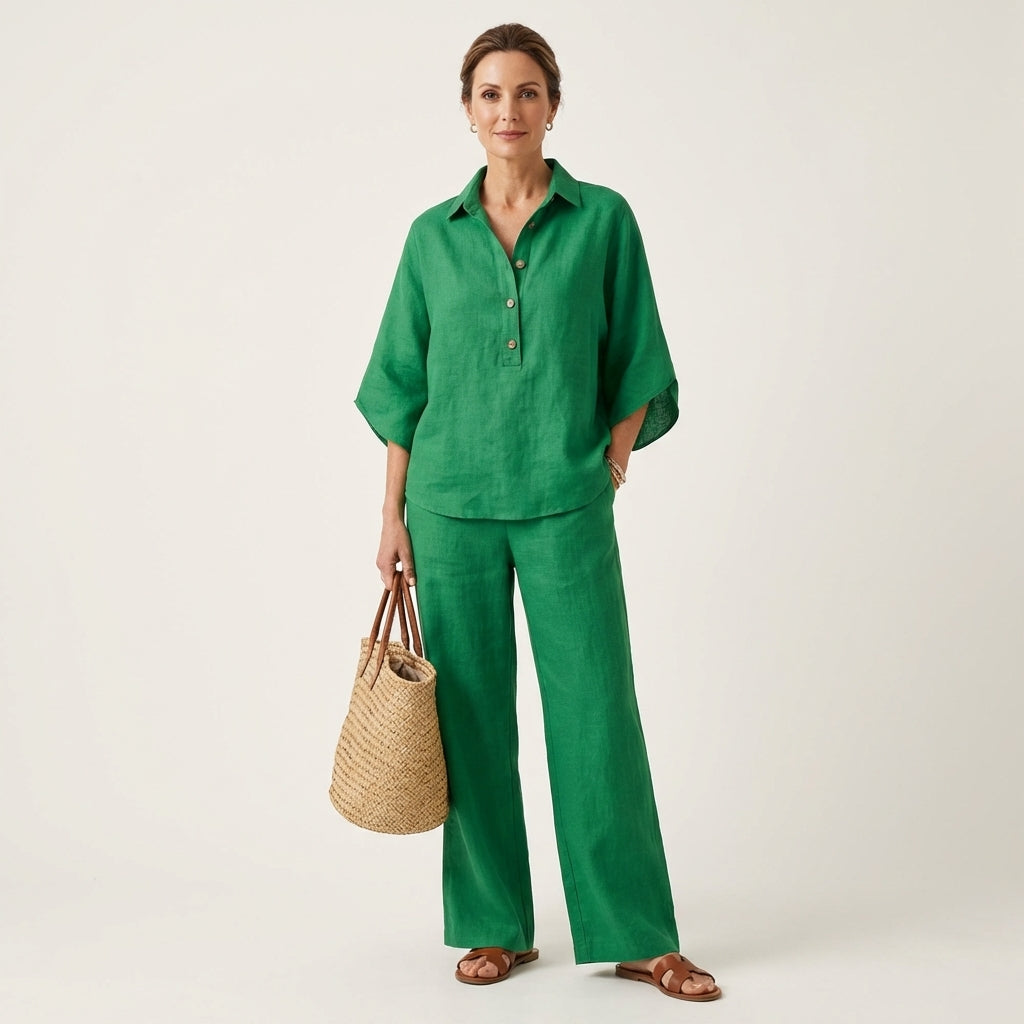 LUCIENNE | LEINEN ZWEITEILIGES SET