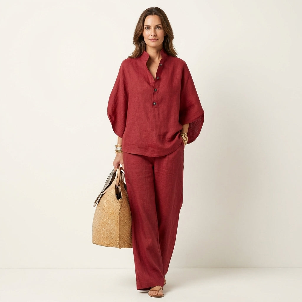 LUCIENNE | LEINEN ZWEITEILIGES SET