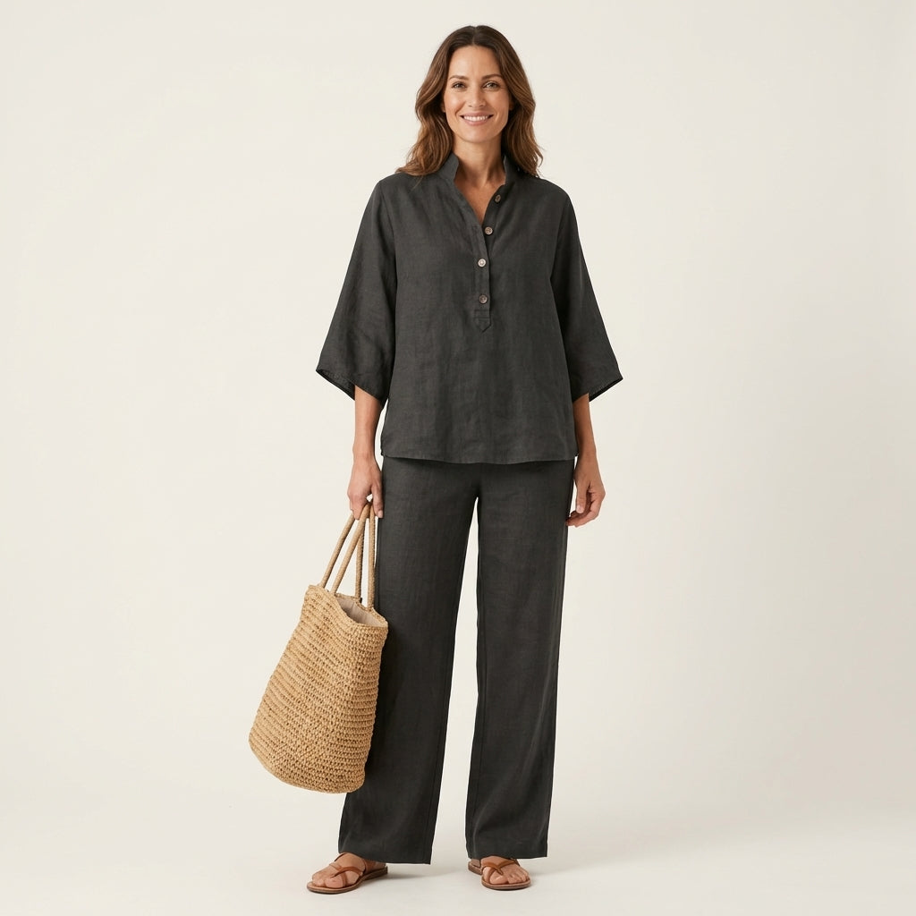 LUCIENNE | LEINEN ZWEITEILIGES SET