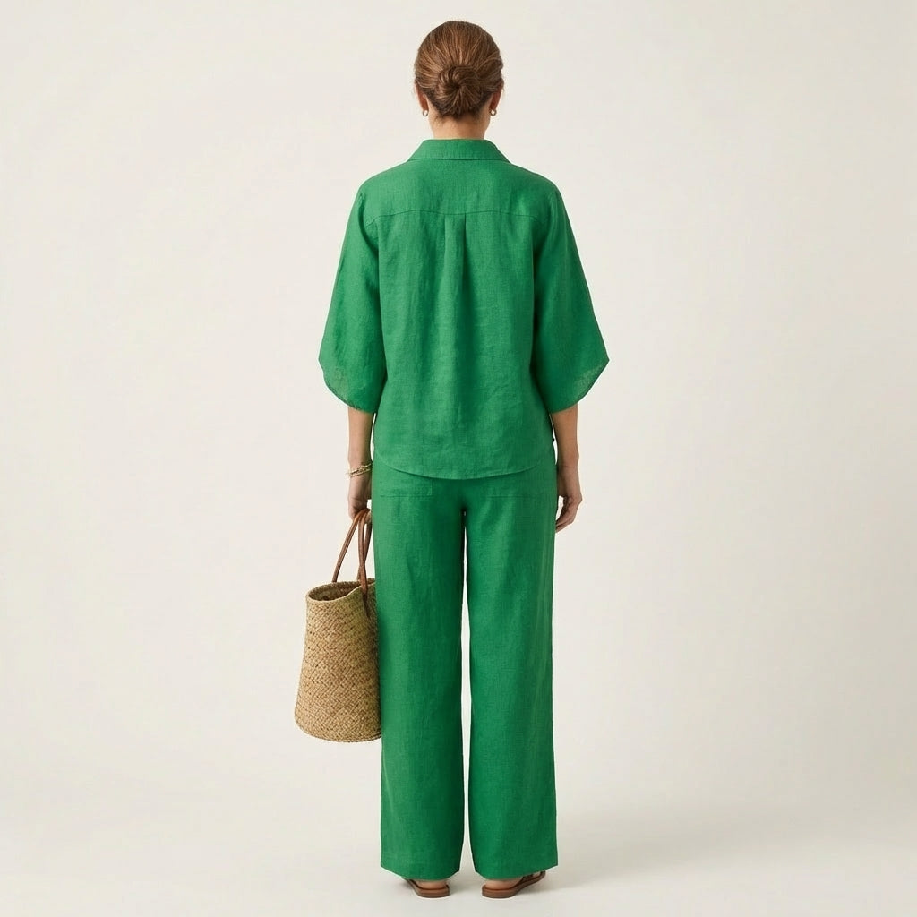LUCIENNE | LEINEN ZWEITEILIGES SET