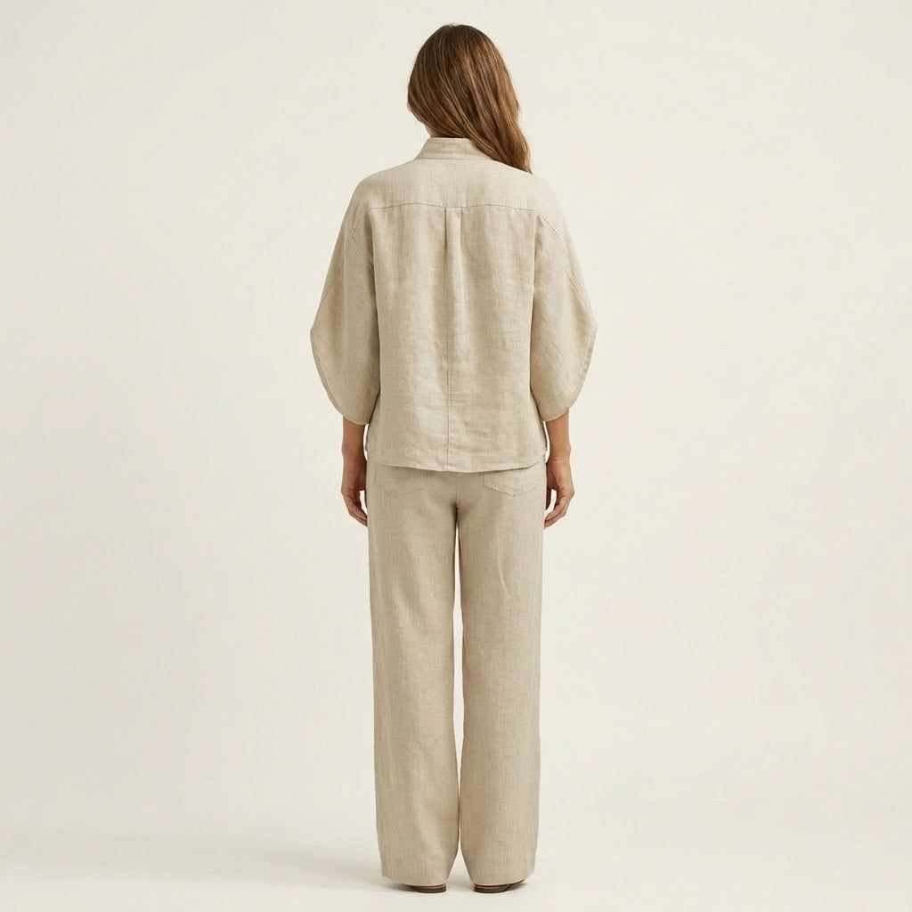 LUCIENNE | LEINEN ZWEITEILIGES SET