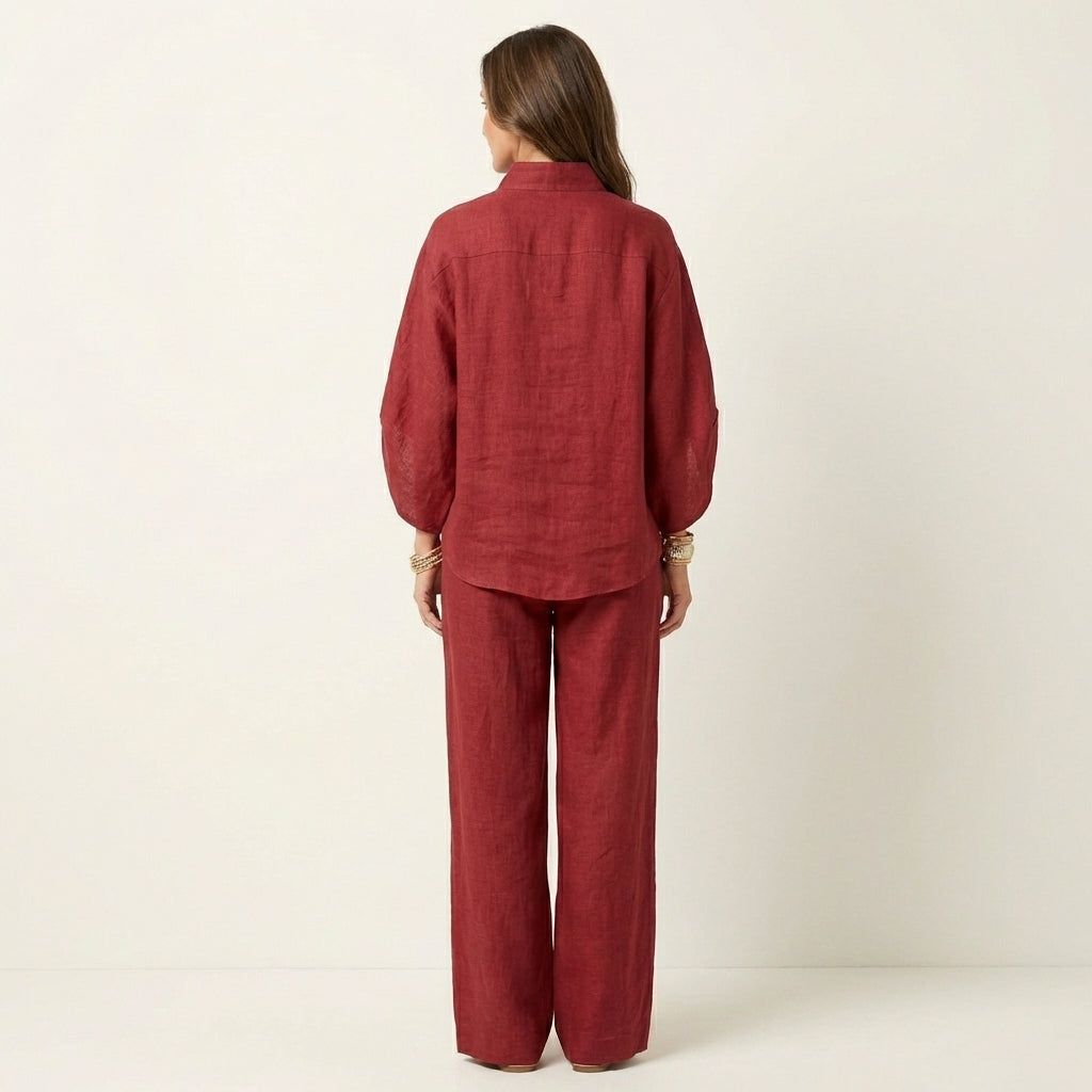 LUCIENNE | LEINEN ZWEITEILIGES SET