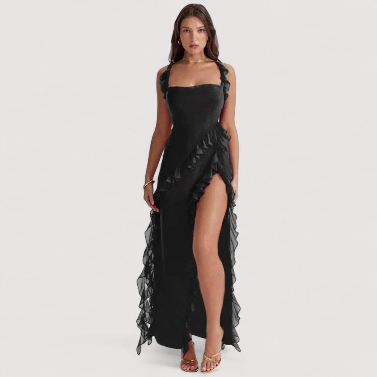 Chloe™ | Maxikleid mit Schlitz