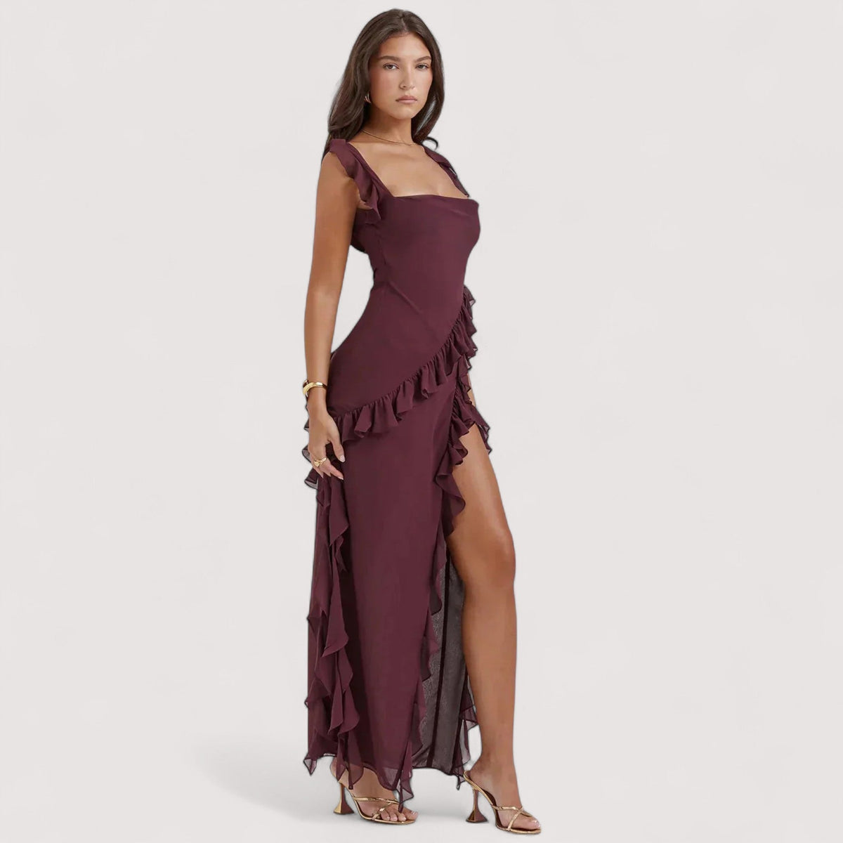 Chloe™ | Maxikleid mit Schlitz