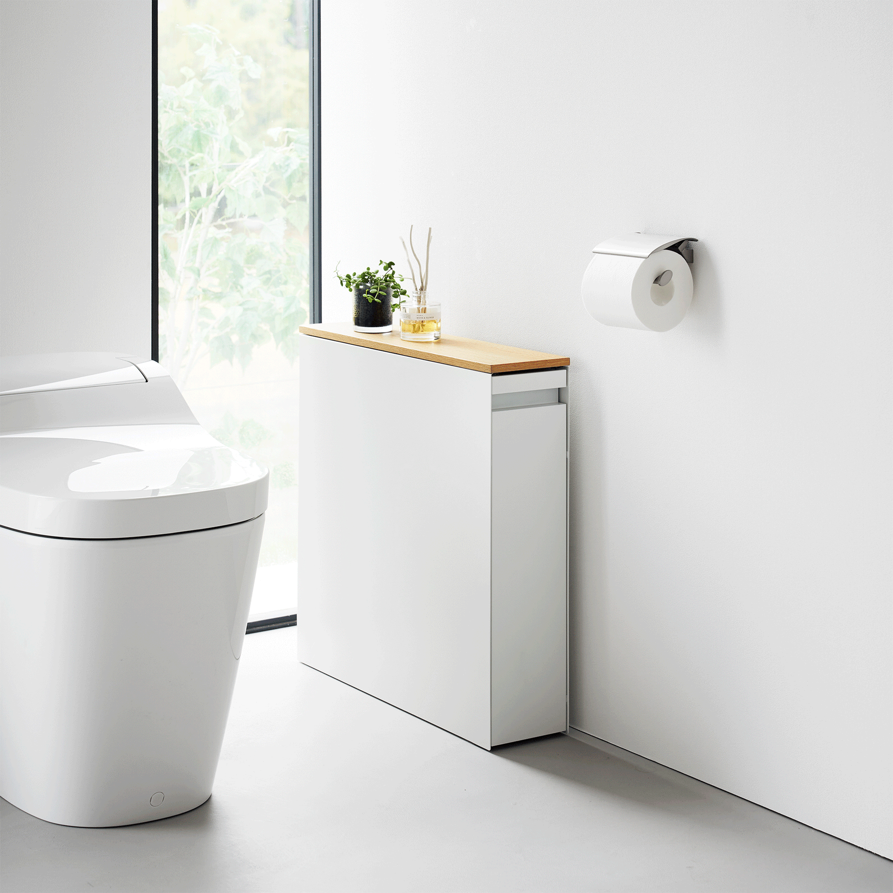 BELLA ausziehbarer Badschrank für Toilettenpapier