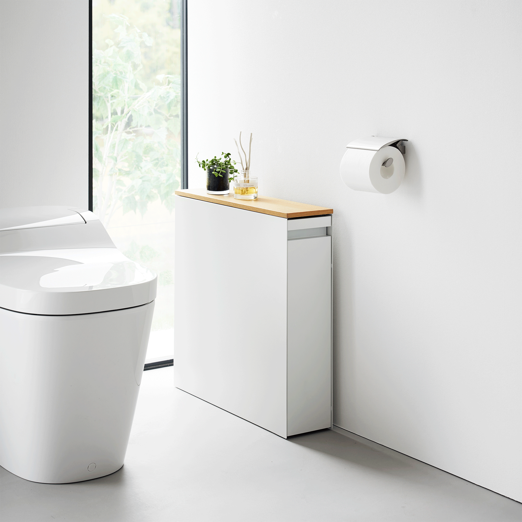 BELLA ausziehbarer Badschrank für Toilettenpapier