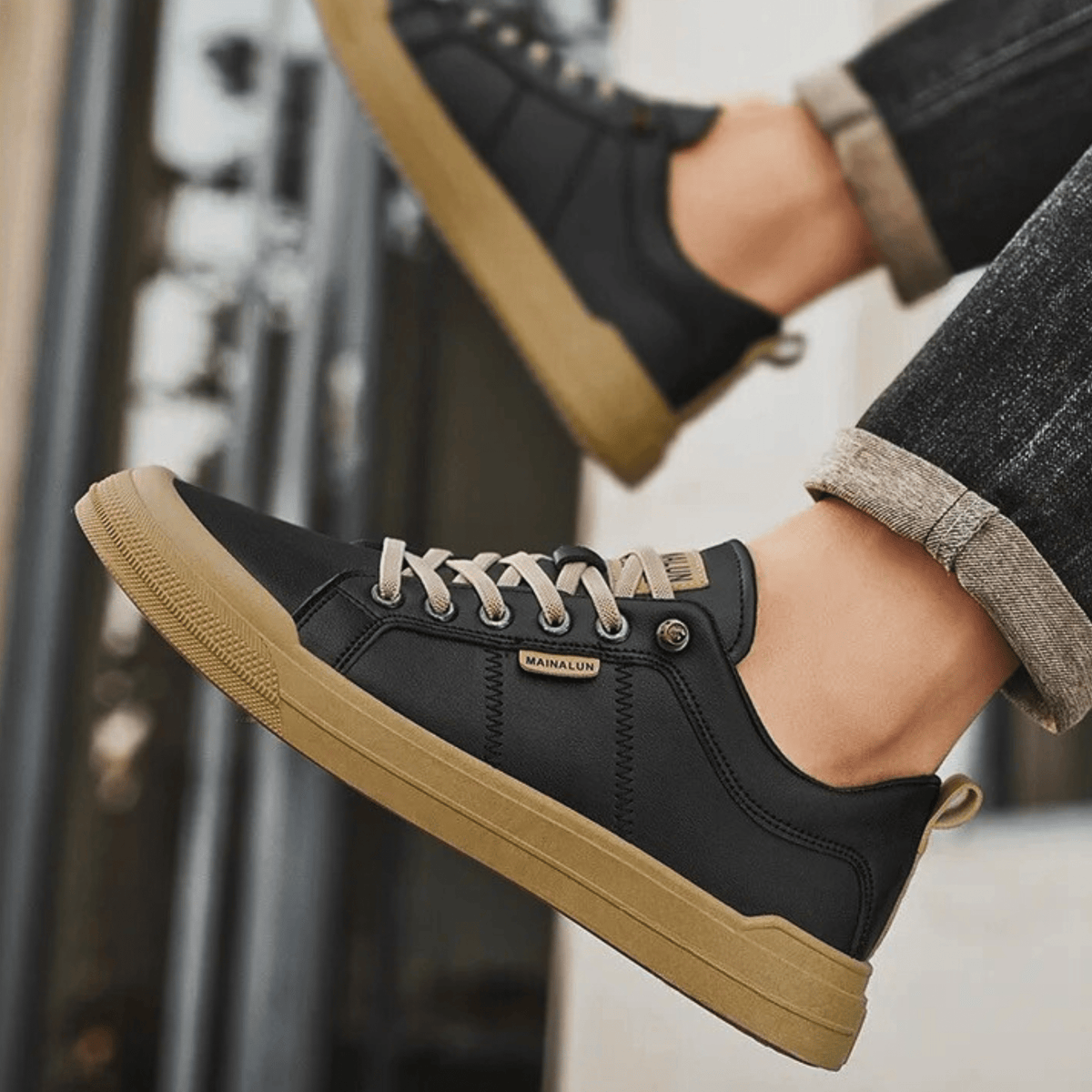 Leder-Sneaker für Herren