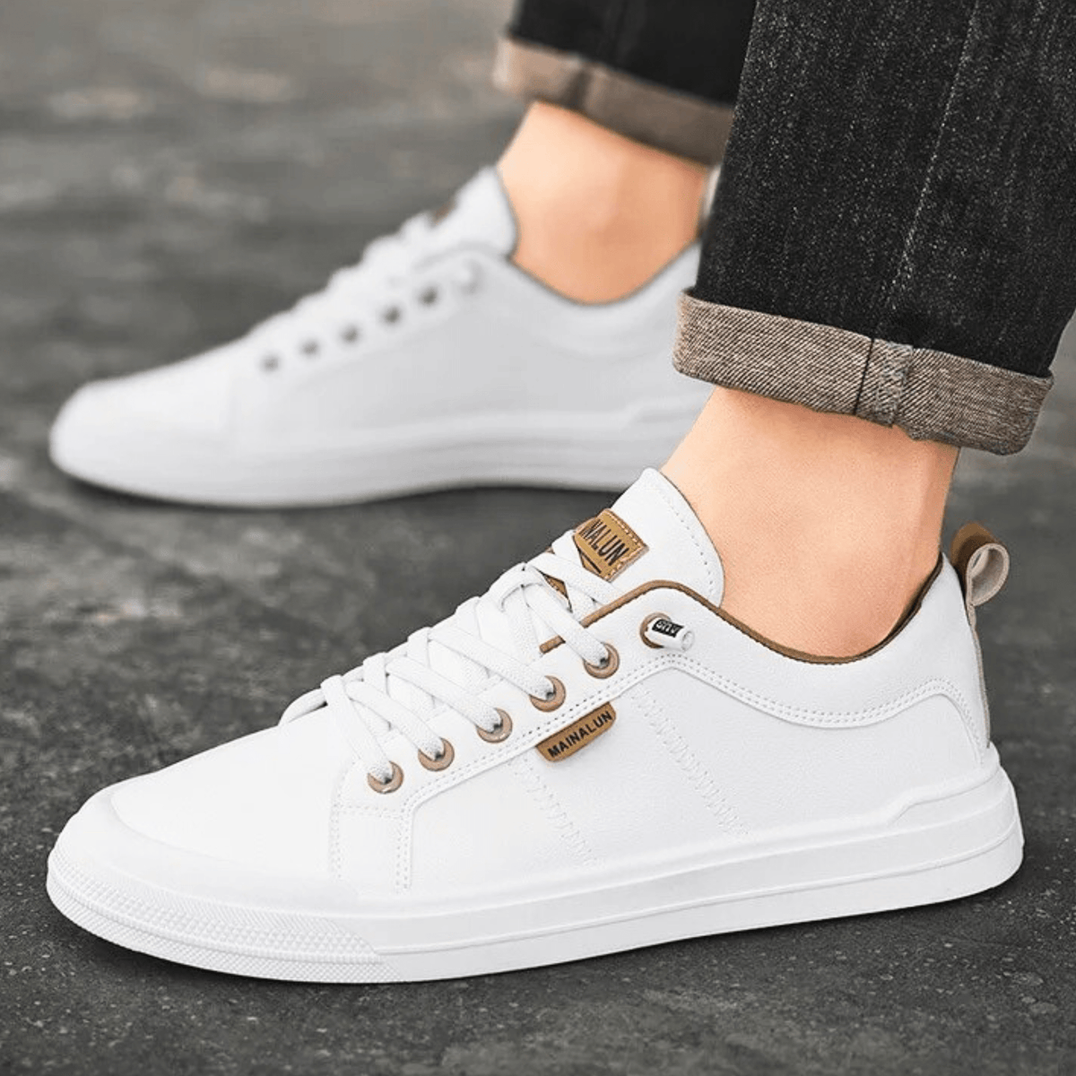 Leder-Sneaker für Herren
