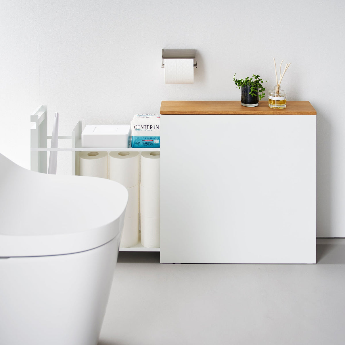 BELLA ausziehbarer Badschrank für Toilettenpapier